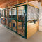 Μορφωματικό αλόγων στάβλων σταθερό κιβώτιο αλόγων εξαρτήσεων αερισμένο πλευρά με τη μακράς διαρκείας συρόμενη πόρτα