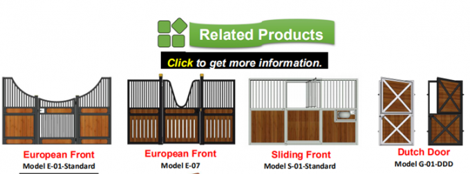 Προκατασκευασμένα κιβώτια προϋπολογισμών μέτωπα στάβλων αλόγων συνήθειας 12 FT έξω από τον πρότυπο προσωρινό 4