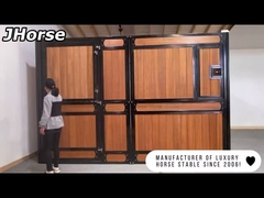 Q235 προσωρινοί σταύλοι αλόγων μπαμπού χάλυβα με το παράθυρο πυλών 2.2m ύψος