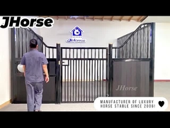 Λούξυ Prefab Χρησιμοποιούμενο Μπαμπού ξύλινο άλογο Σταθερό περίπτερο μπροστινό πάνελ