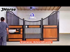 φορητές γαλβανισμένες στάβλους αλόγων από χάλυβα μήκους 3,6 μέτρων για οικόπεδα αλόγων
