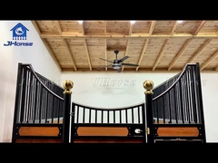 Μεταφορτώσιμο Προσυσκευασμένο Αχυρώνα Αλόγων Ασφαλές Αλόγων Σταθερό Μεταλλικό Αλόγων Σταθμός Μπροστά κουτιά με ξύλα μπαμπού