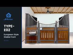 Ιππική στέγη Προκατασκευασμένος Ελεύθερος Εξοπλισμός στάβλων φάρμας για στάβλους ευρωπαϊκών αλόγων