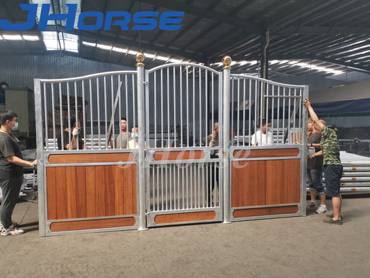 14ft Premade αλόγων πολυτελής ανοξείδωτος ύφους σταύλων ευρωπαϊκός που γαλβανίζεται