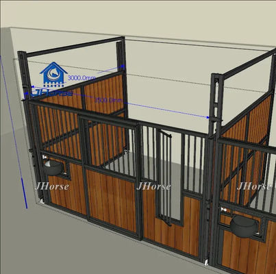 Πάνελ Σταύλων Αλόγων για Εξωτερικούς Χώρους με Εύκολη Συναρμολόγηση και Προσαρμοσμένο Μέγεθος Πόρτας