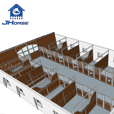 Προσαρμοσμένα Μέγεθος Πόρτας Τύπου N Μπροστινά Πάνελ Στάβλων Αλόγων Με Παράθυρο Και Πόρτα Αχυρώνα